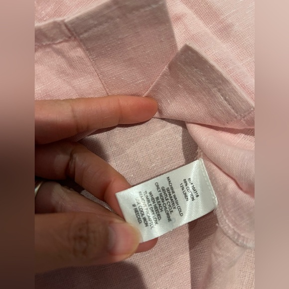 DEREK HEART Light Pink Paperbag Linen Y2k Mini Skirt - Picture 3 of 8